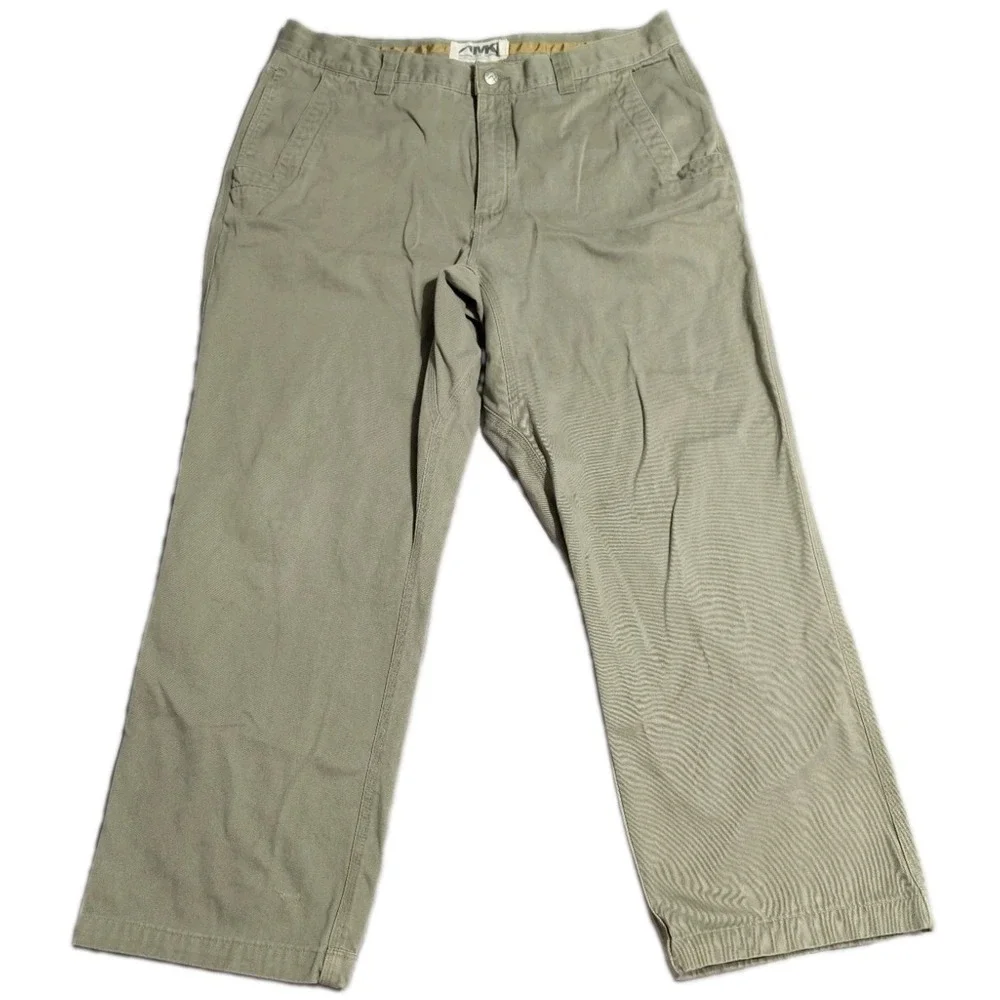 Mountain Khakis Original Mountain Pants Mens 38x30 Green Canvas Cotton
